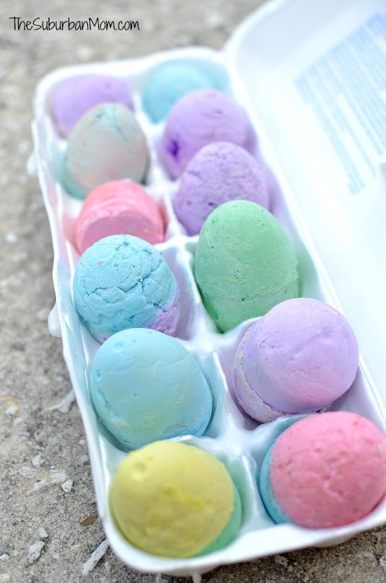 DIY Chalk Easter Eggs