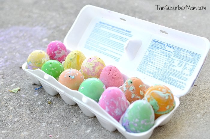 DIY Sidewalk Chalk Easter Eggs Tutorial
