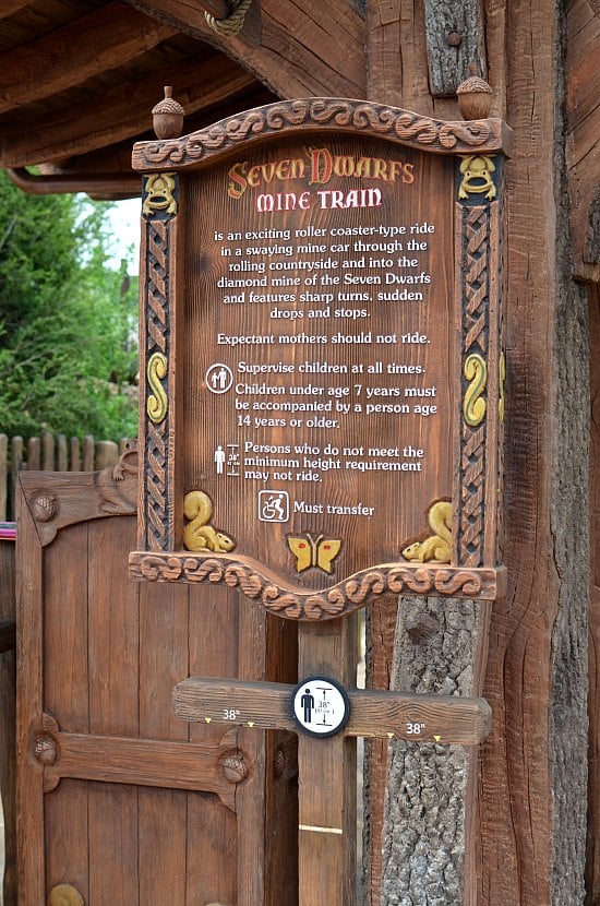 Seven Dwarfs Mine Train Height Requirement
