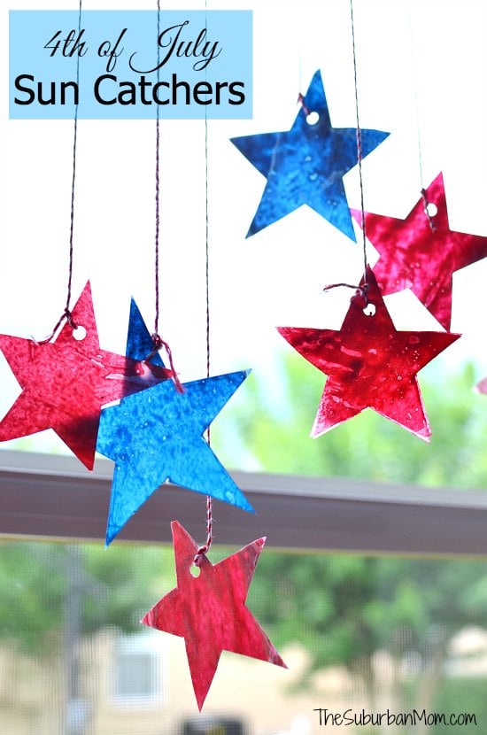 4th of July Sun Catchers Kids Craft