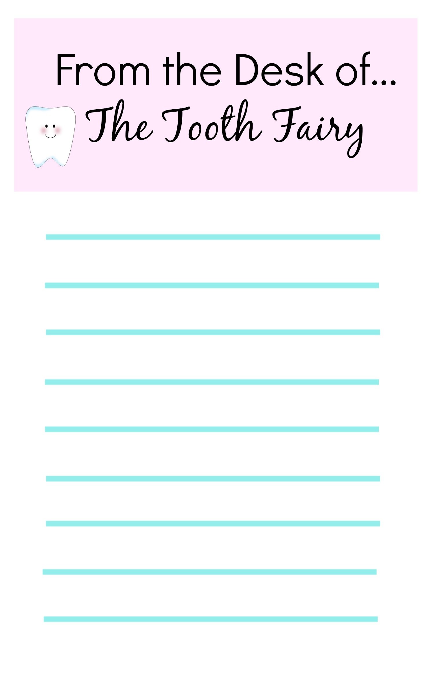 tooth fairy notes free tooth fairy notes free