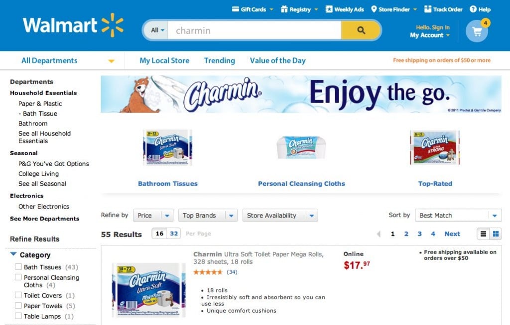 Walmart Charmin P&G