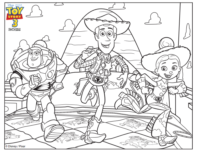 toy story coloring pages  toy story of terror