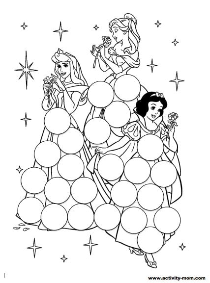 Giant Dot Marker Coloring Page (Summer theme) - Toddler at Play