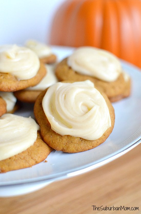 Iced Pumpkin Spice Cookies