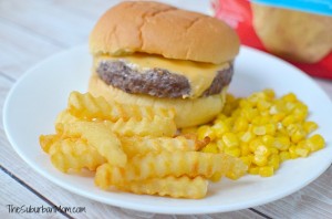 Ore Ida Golden Crinkles French Fries Burger