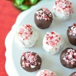 Chocolate Candy Cane Truffles