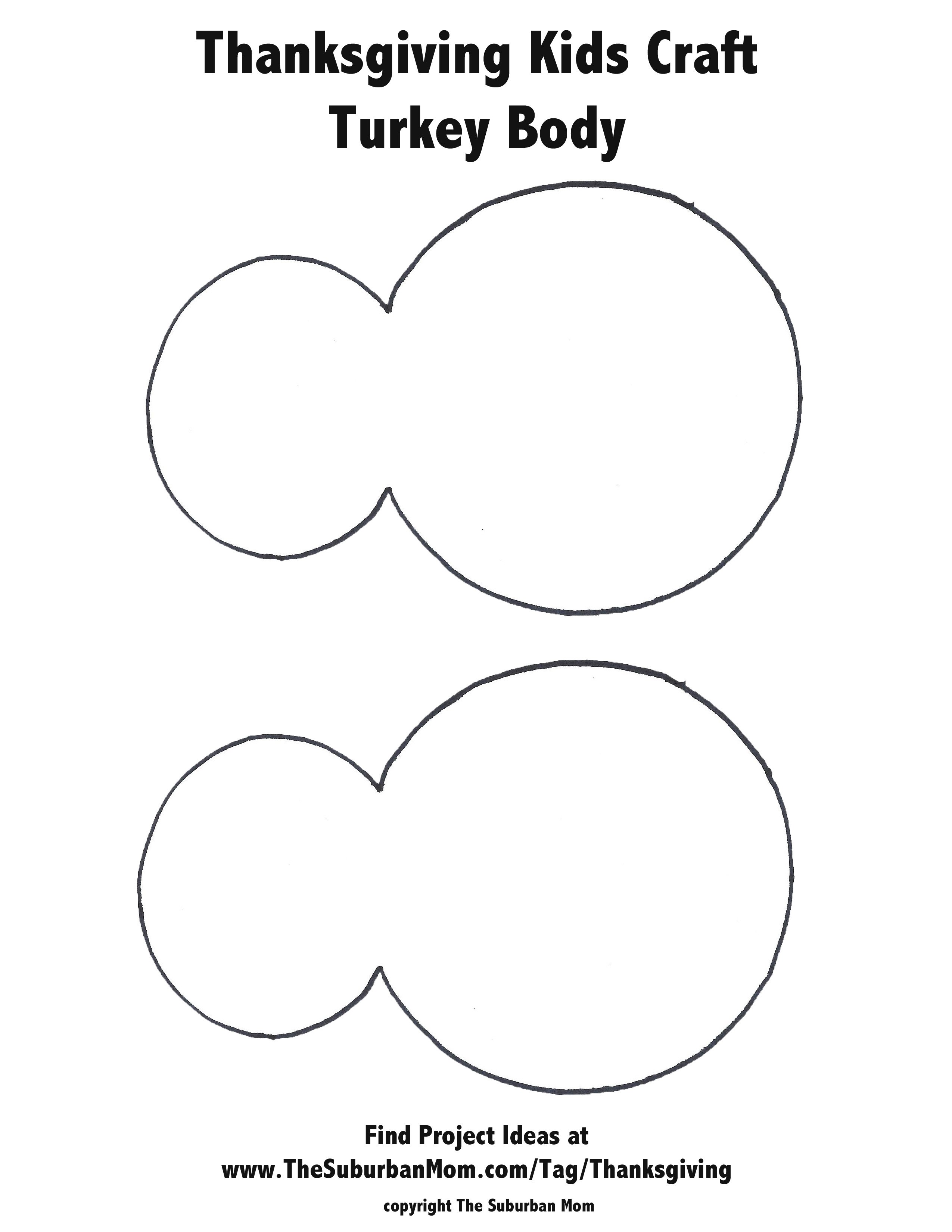 Turkey Beak And Gobbler Template