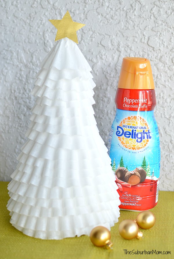 Easy Coffee Filter Christmas Tree Craft
