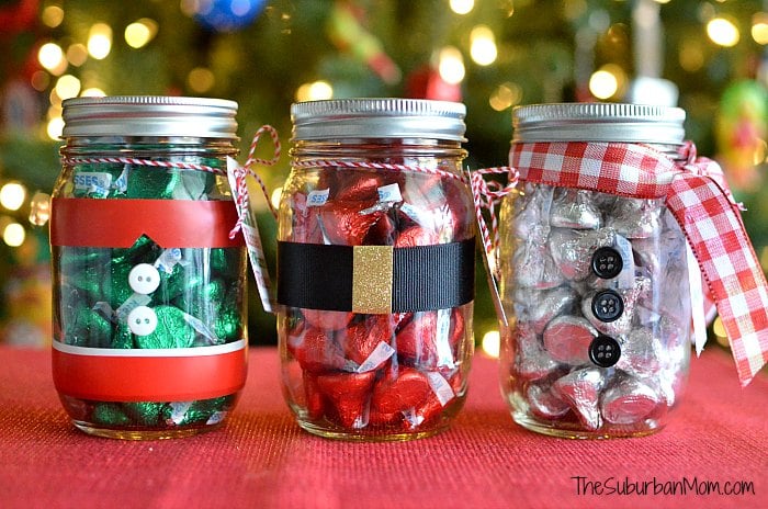 Mason Jar Christmas Gifts + Free Printable Tag - TheSuburbanMom