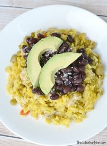 Yellow Rice and Chicken Black Beans