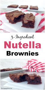 3-Ingredient Nutella Brownies Recipe