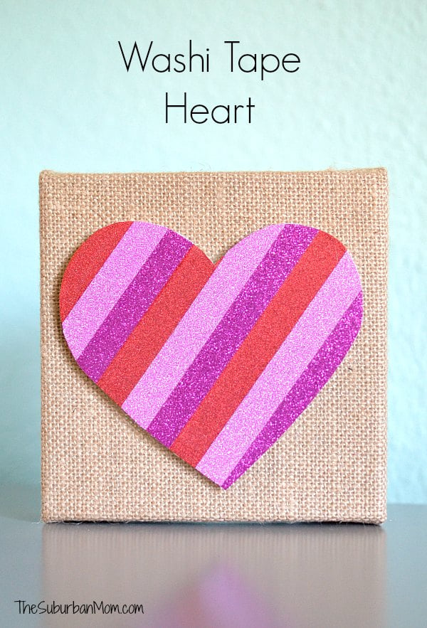 Easy Washi Tape Heart Craft