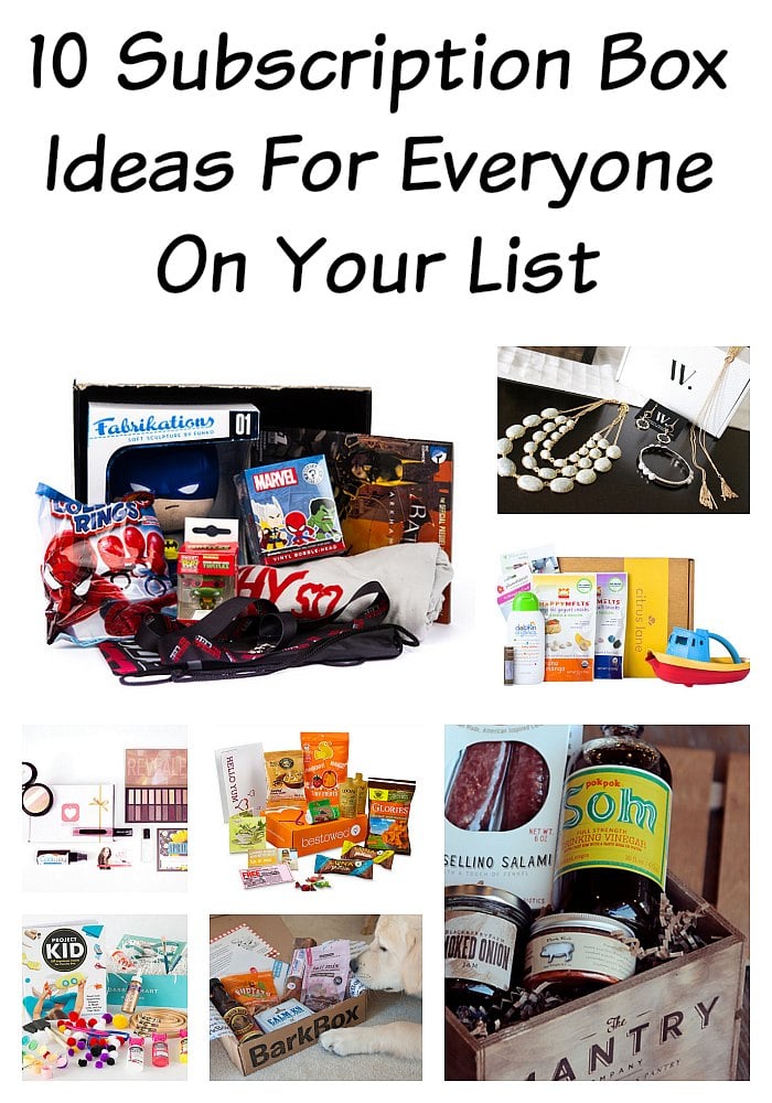 10 Subscription Box Ideas For Everyone On Your List