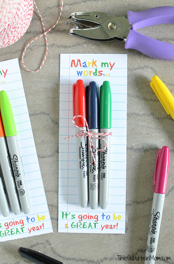 Printable Teacher Appreciation Sharpie Labels