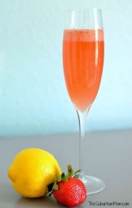 Strawberry Lemonade Mimosa Recipe