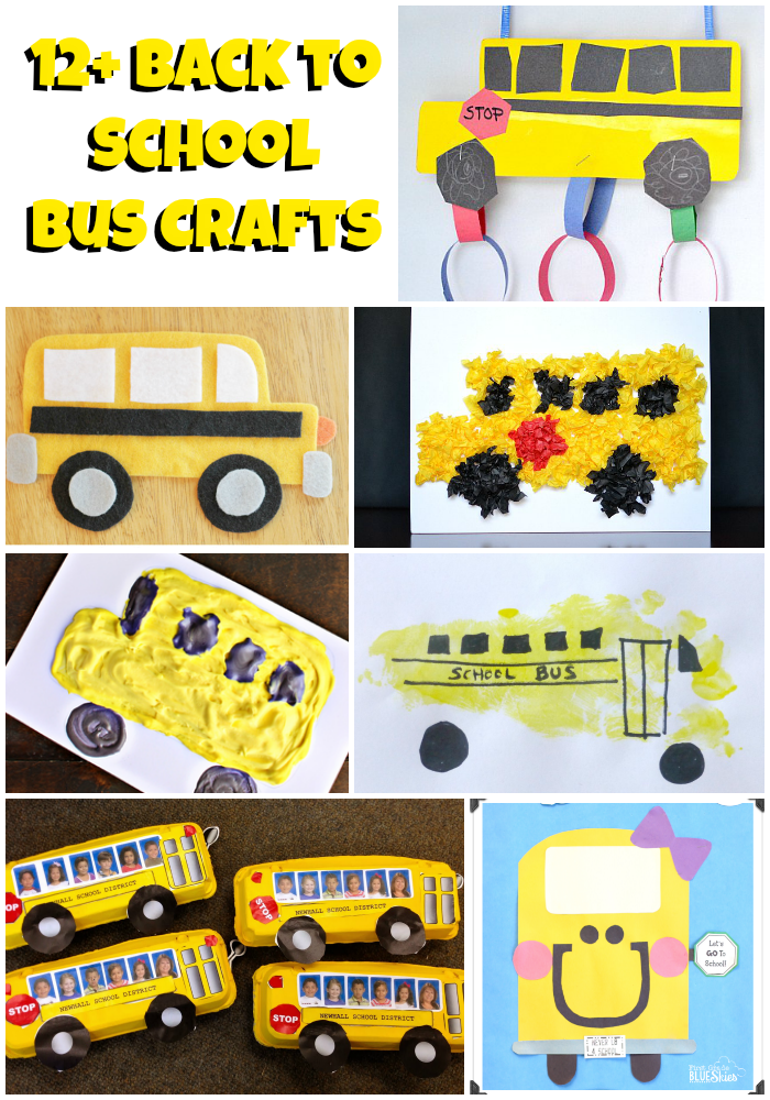 12+ School Bus Craft Ideas - Back To School Crafts - The Suburban Mom
