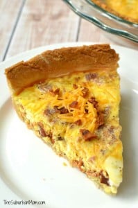 Cheddar Bacon Quiche Recipe