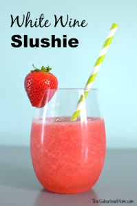 Strawberry White Wine Slushie