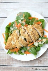 Parmesan Herb Crusted Chicken Salad