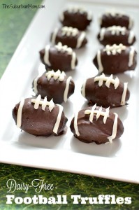 Dairy-Free Football Truffles