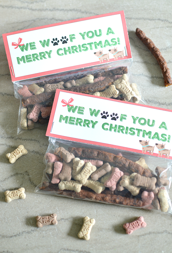 Dog Treat Christmas Gifts For Dogs ~ Free Printable