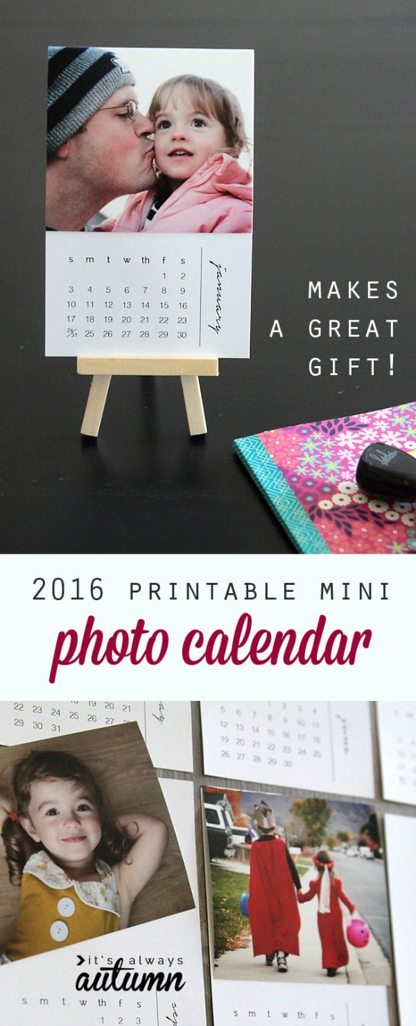 Calendar Free Printable 2016 Personalized Photo Calendar