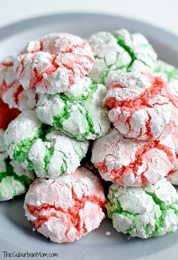 Christmas Crinkle Cookies