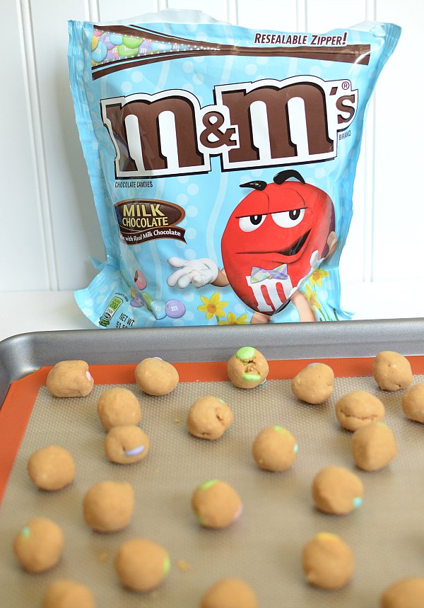 Peanut Butter Balls With M&Ms