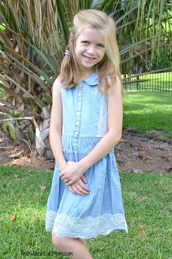 Denim and Lace Dress