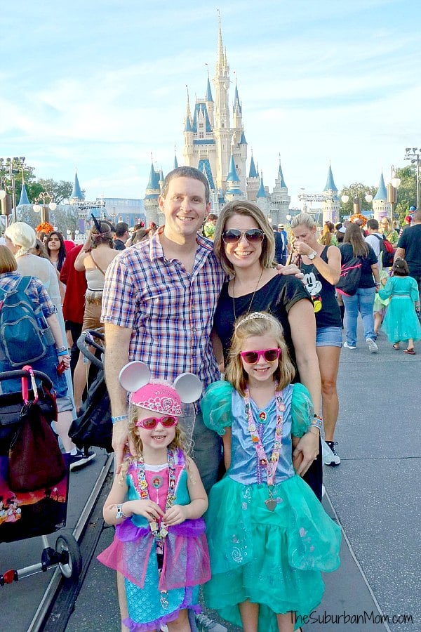 Disney Castle Family Photo