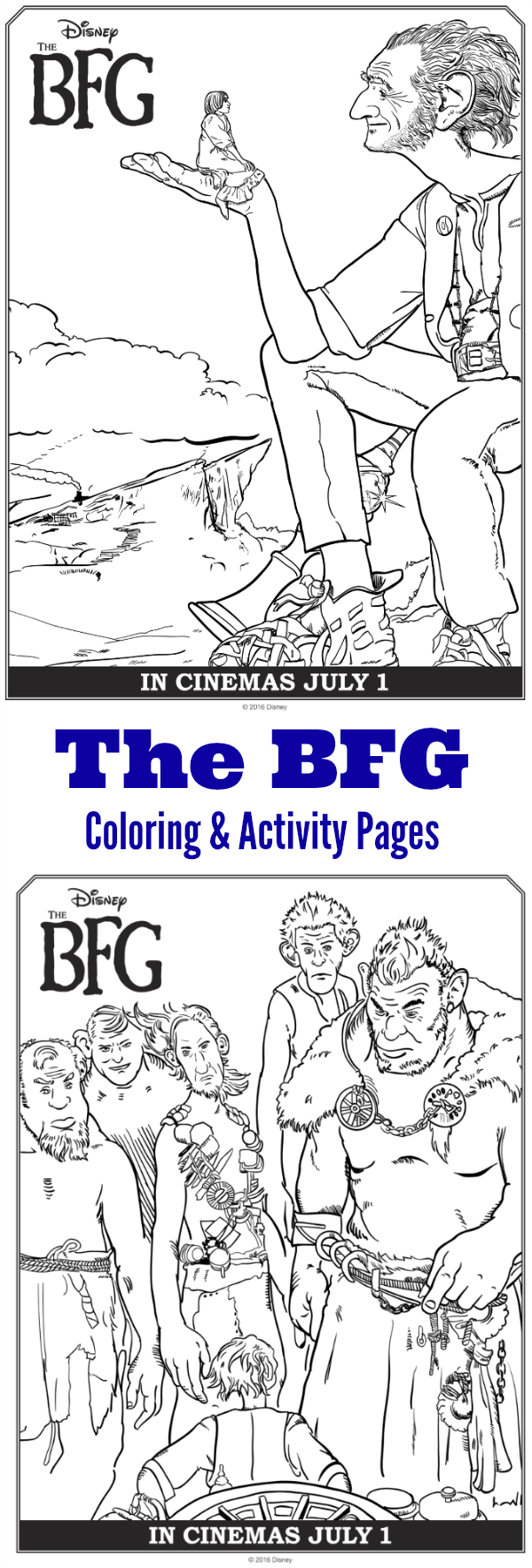 The BFG Coloring Pages