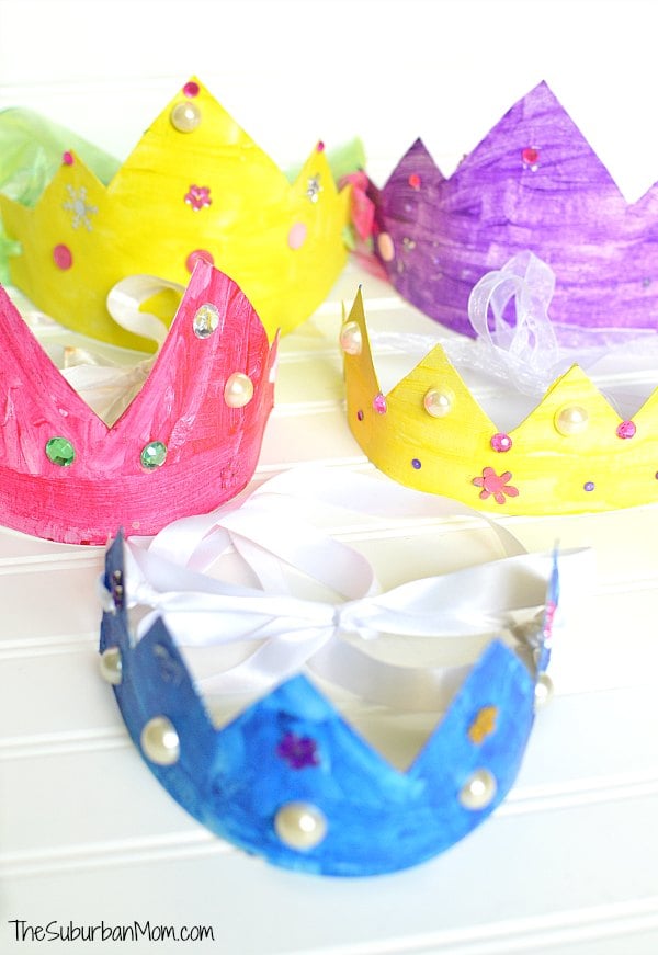Cereal Box Princess Crowns