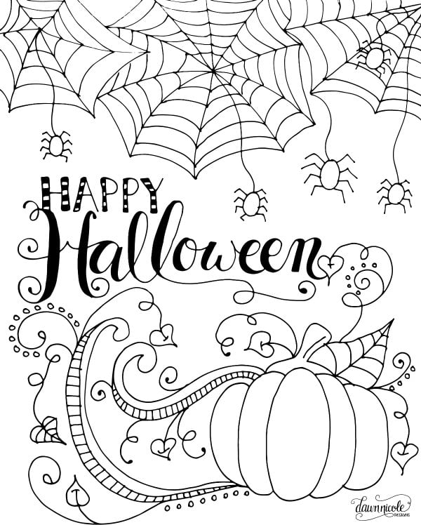 Free Holloween Coloring Sheets 7