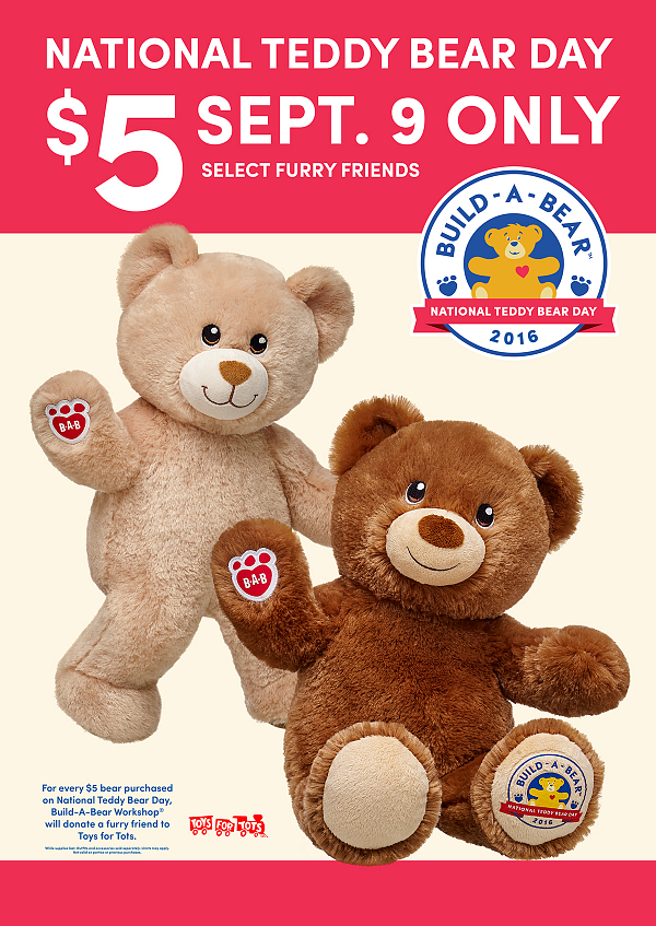 teddy bear build a bear