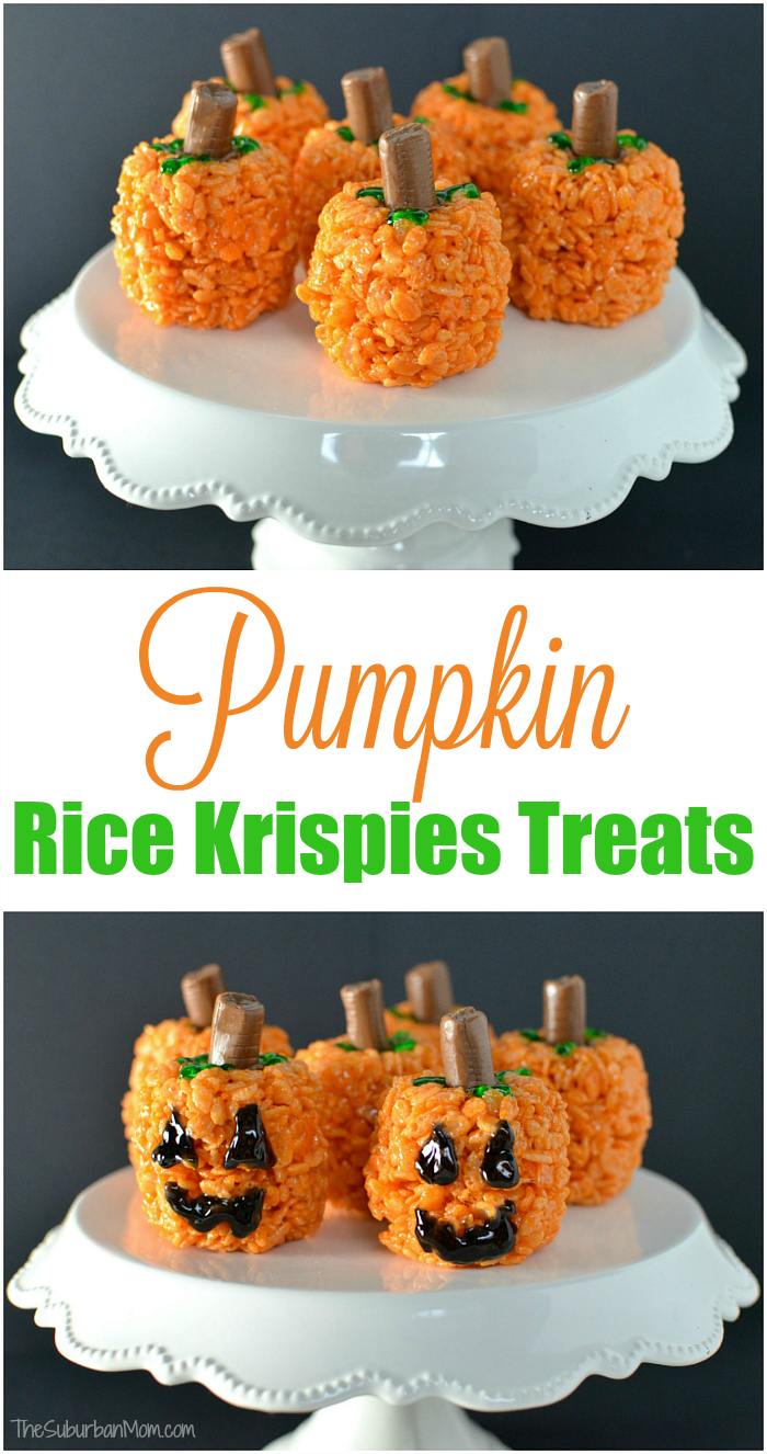 Pumpkin Rice Krispies Treats