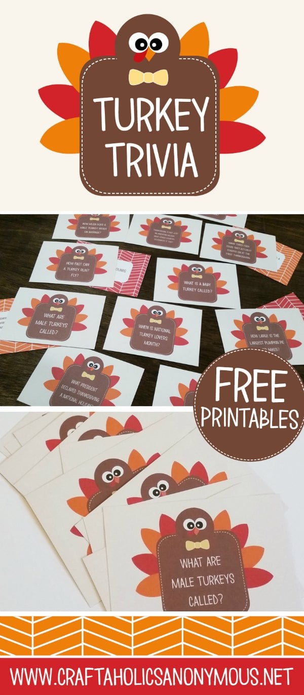 Turkey Trivia Cards