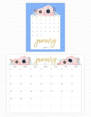 17 Free Printable 2017 Calendars - The Suburban Mom