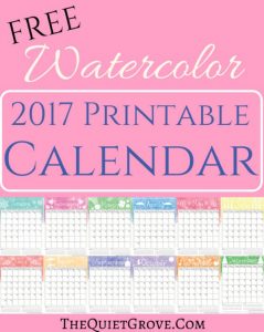 17 Free Printable 2017 Calendars - The Suburban Mom