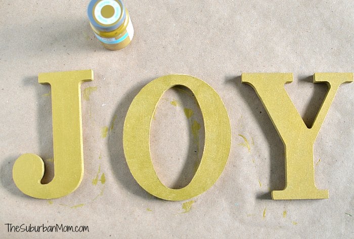 Joy Gold Letters