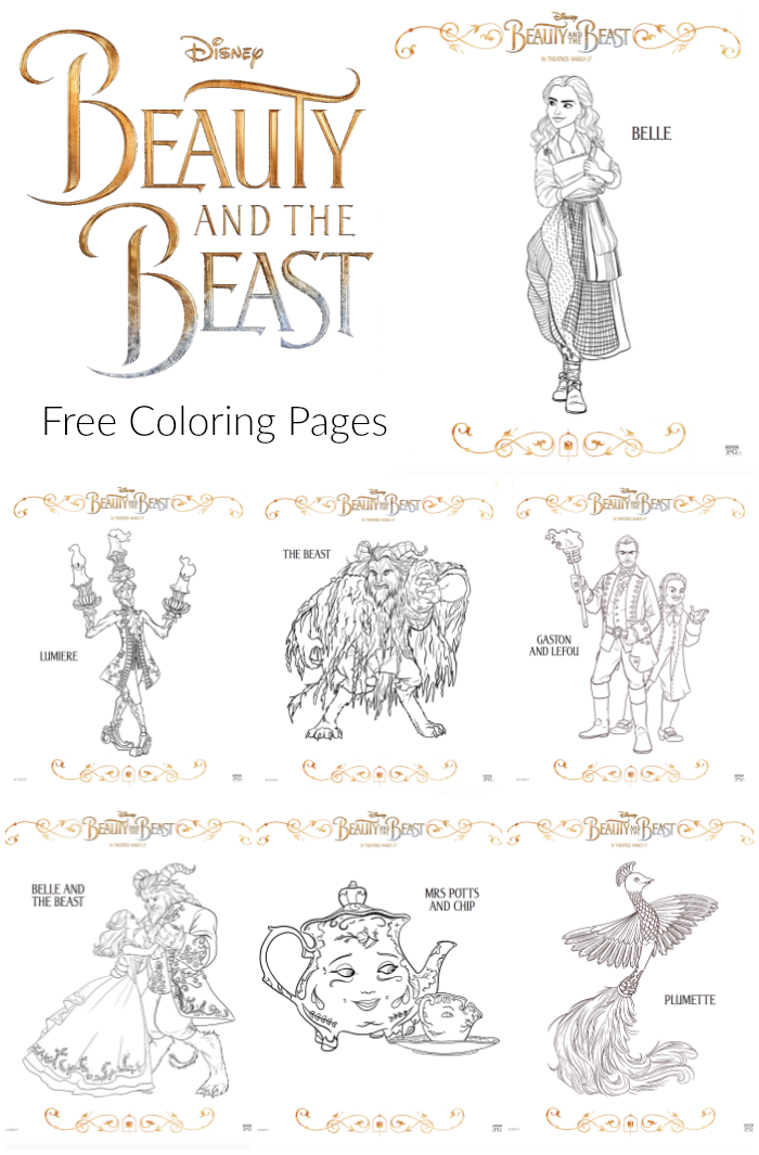 Free Beauty And The Beast Coloring Pages The Suburban Mom Free Beauty And The Beast Coloring Pages The Suburban Mom