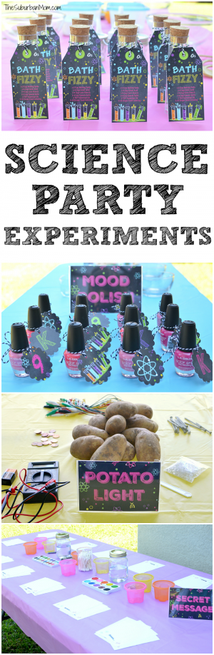 Science Birthday Party Ideas - Printables, Food, Experiments And More