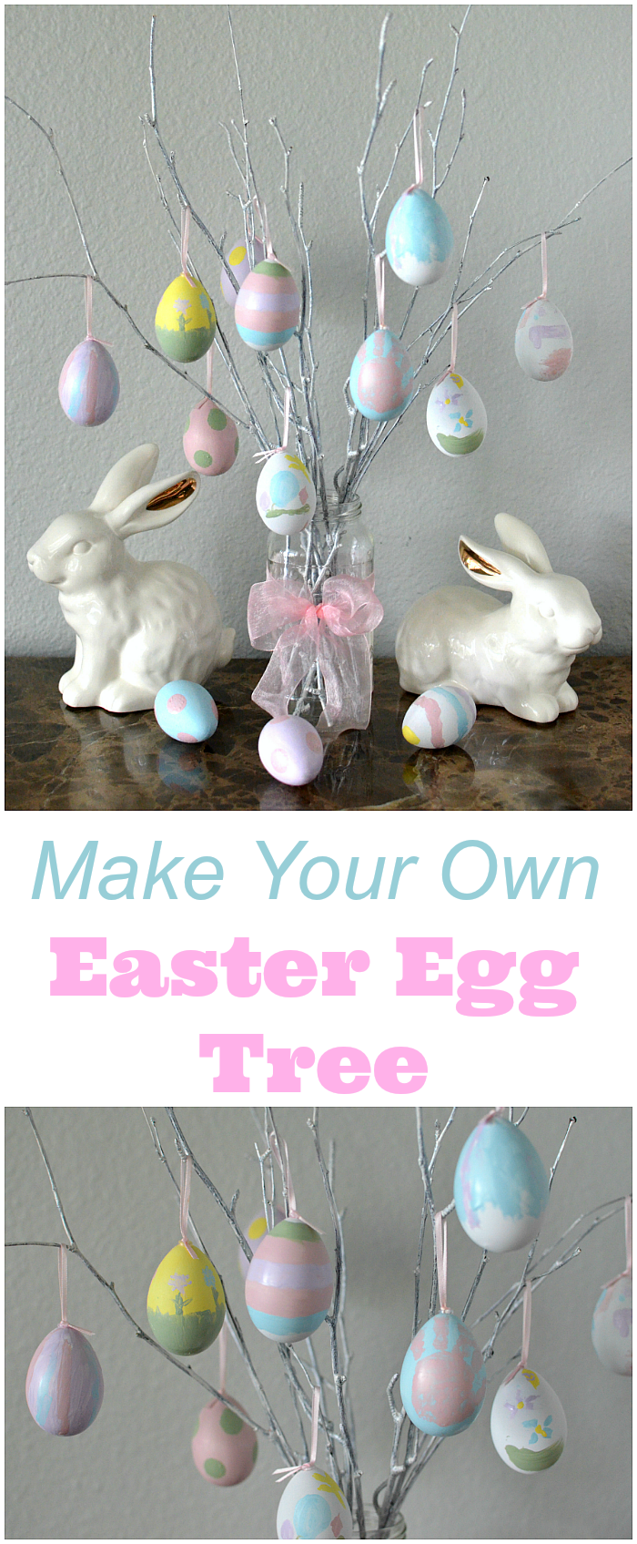 How To Make Easter Egg Tree Decoration The Suburban Mom