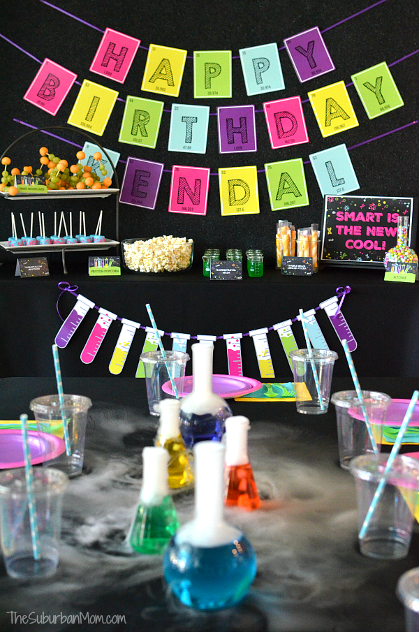 Science Birthday Party Ideas Printables Food Experiments And More