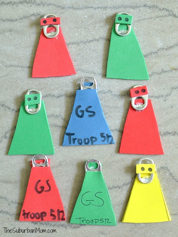 Pop Tab Superhero Craft