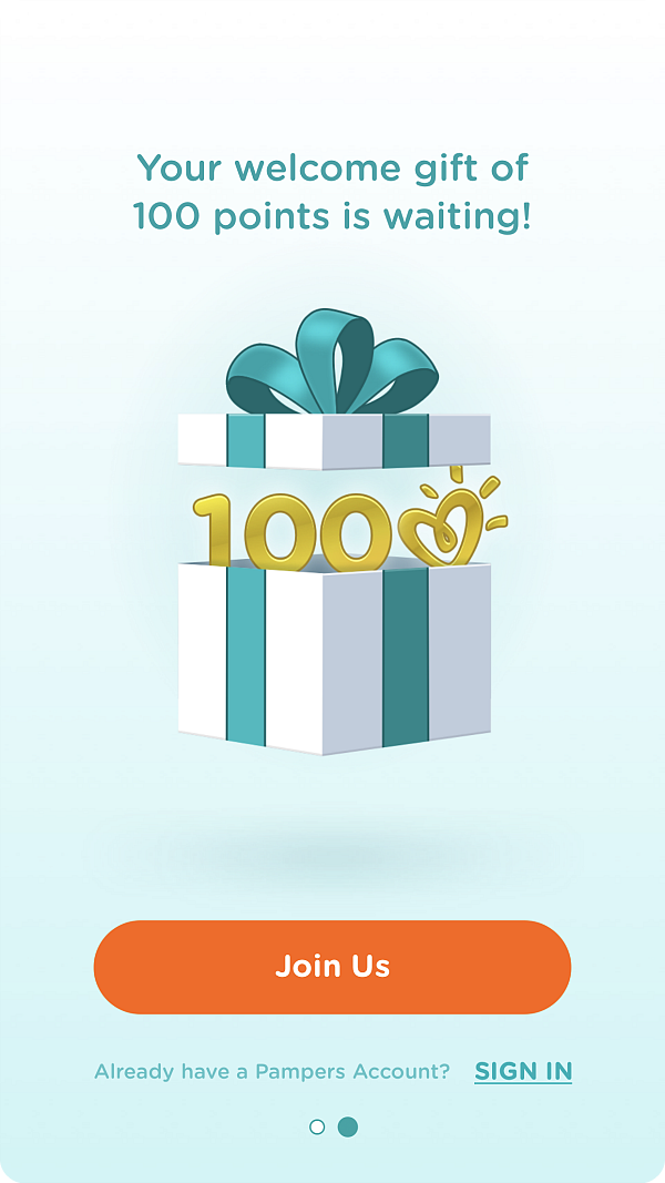 Pampers Rewards 100 Free Points