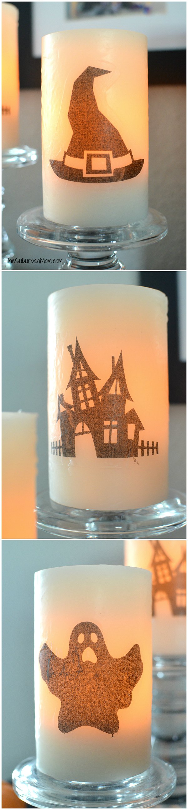 Battery Operated Halloween Candles Craft With Free Printable