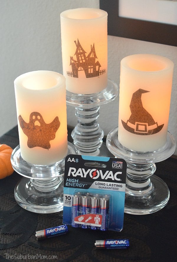 DIY Battery Operated Halloween Candles