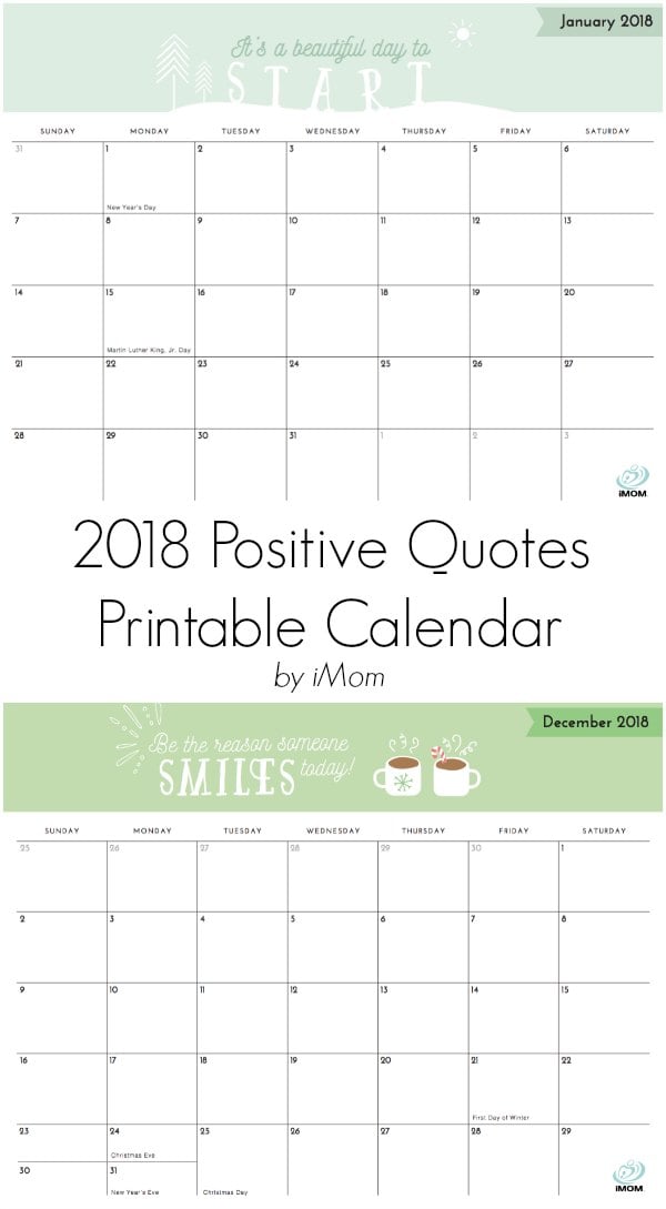 2020 Printable Calendar For Moms Imom