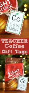 Coffee Teacher Gifts Printable Gift Tag